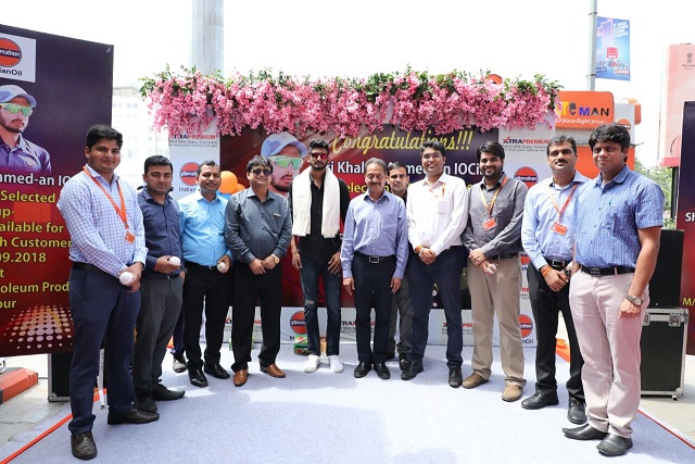 Team IndianOil Rajasthan felicitated their colleague and India’s rising star Mr. Khaleel Ahmed