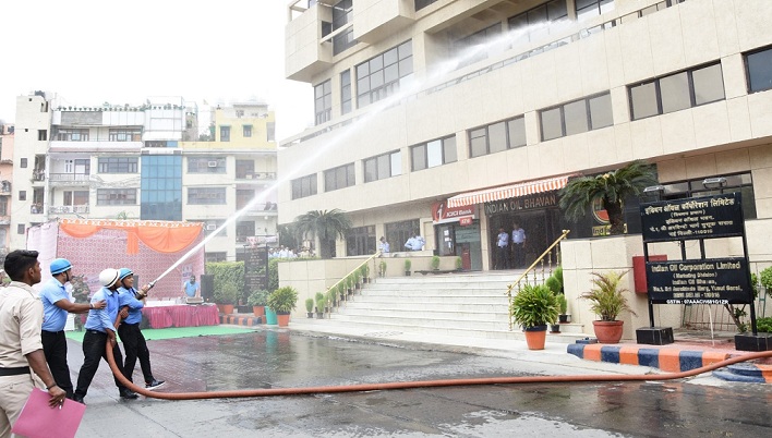 Mega Mock Drill exercise at IndianOil Northern Regional Office