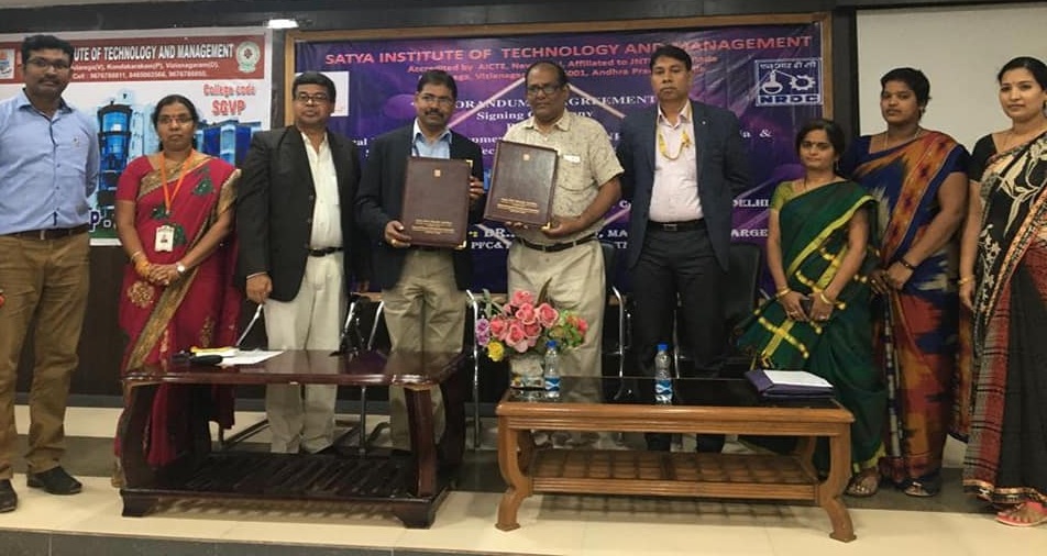 NRDC signed MOA with Satyam Institute of Technology and Management