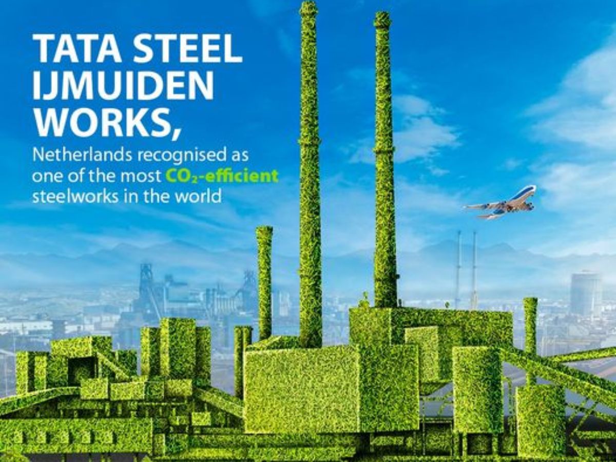 The Tata Steel steelworks in IJmuiden, Velsen, North Holland