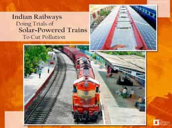 Railways  rolles out plan for train lit by solar panels