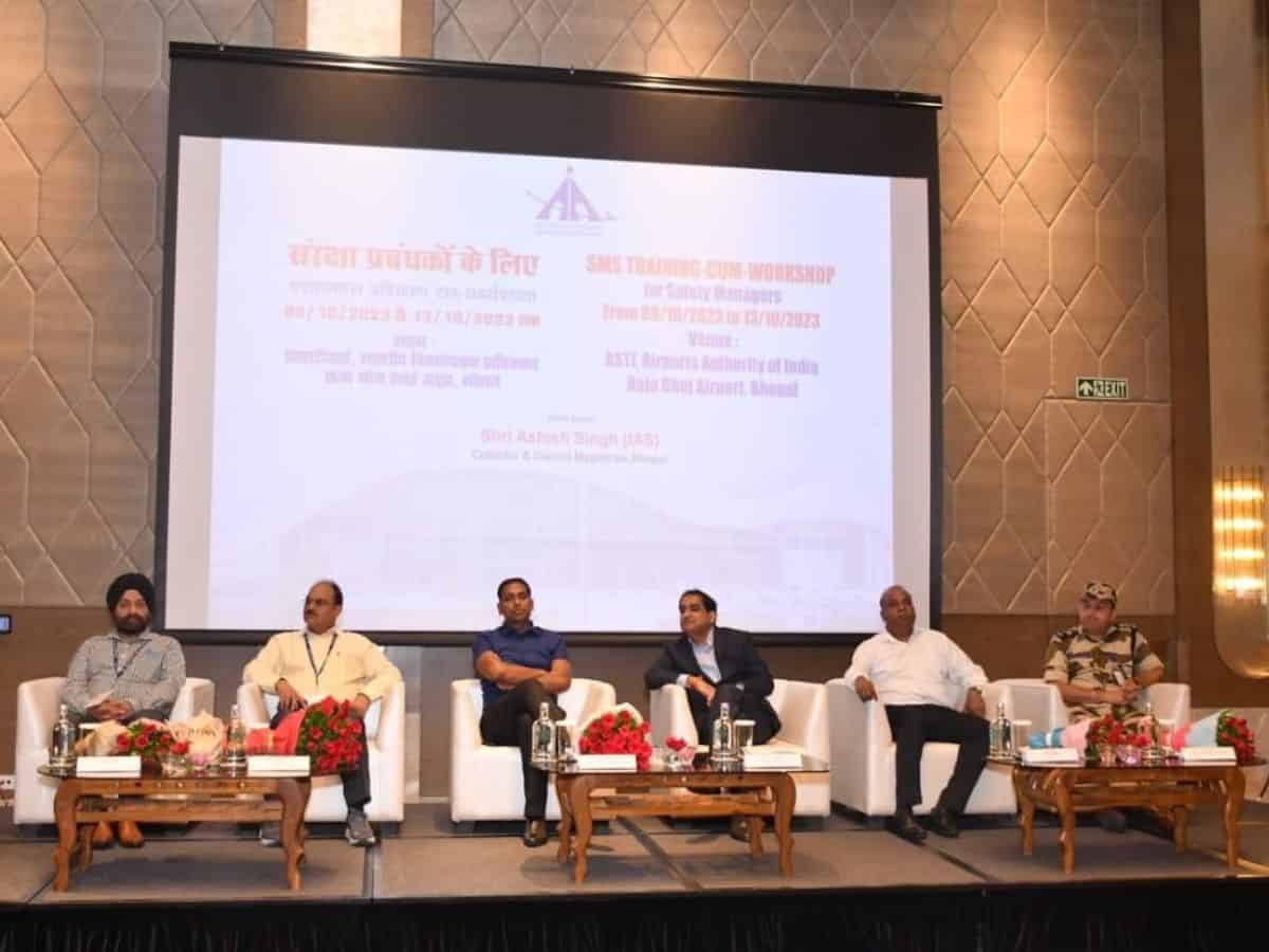 AAI conducting Safety Management System Training Program at Bhopal Airport