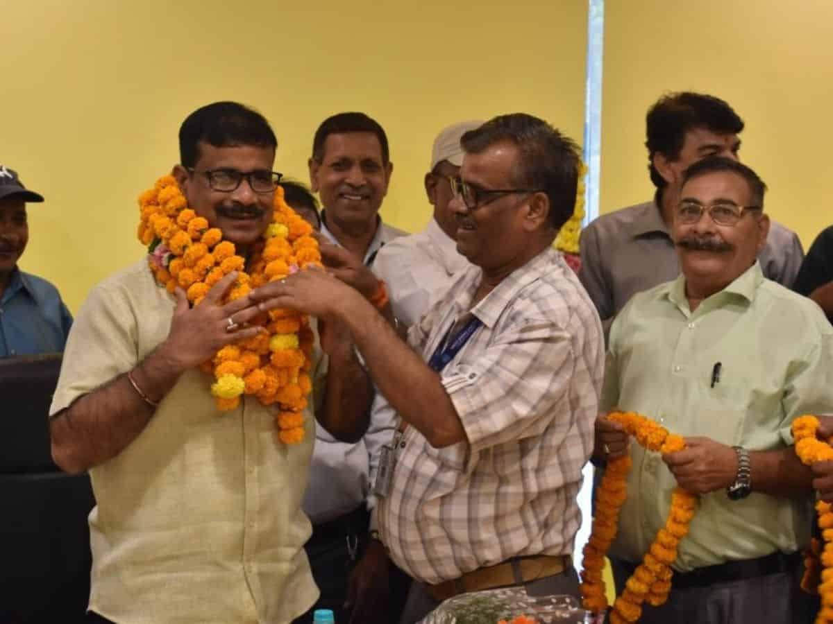 Asim Misra, NBCC Independent Director interacts with employees