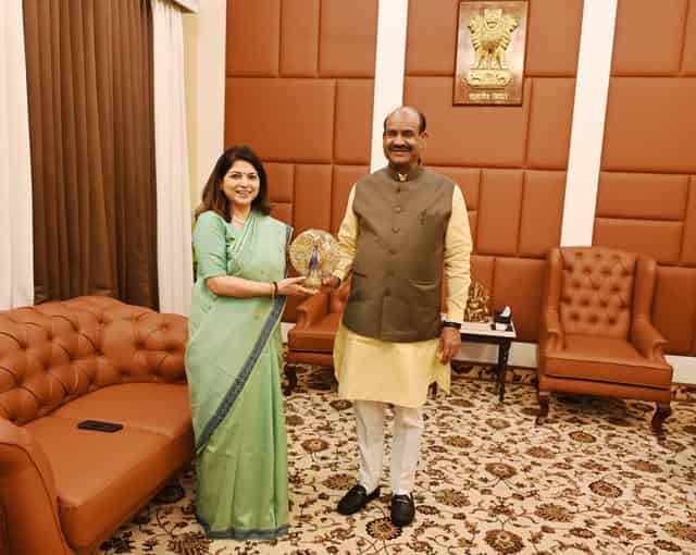 EIL CMD Vartika Shukla Meets Lok Sabha Speaker to Present Energy Self-Reliance Roadmap