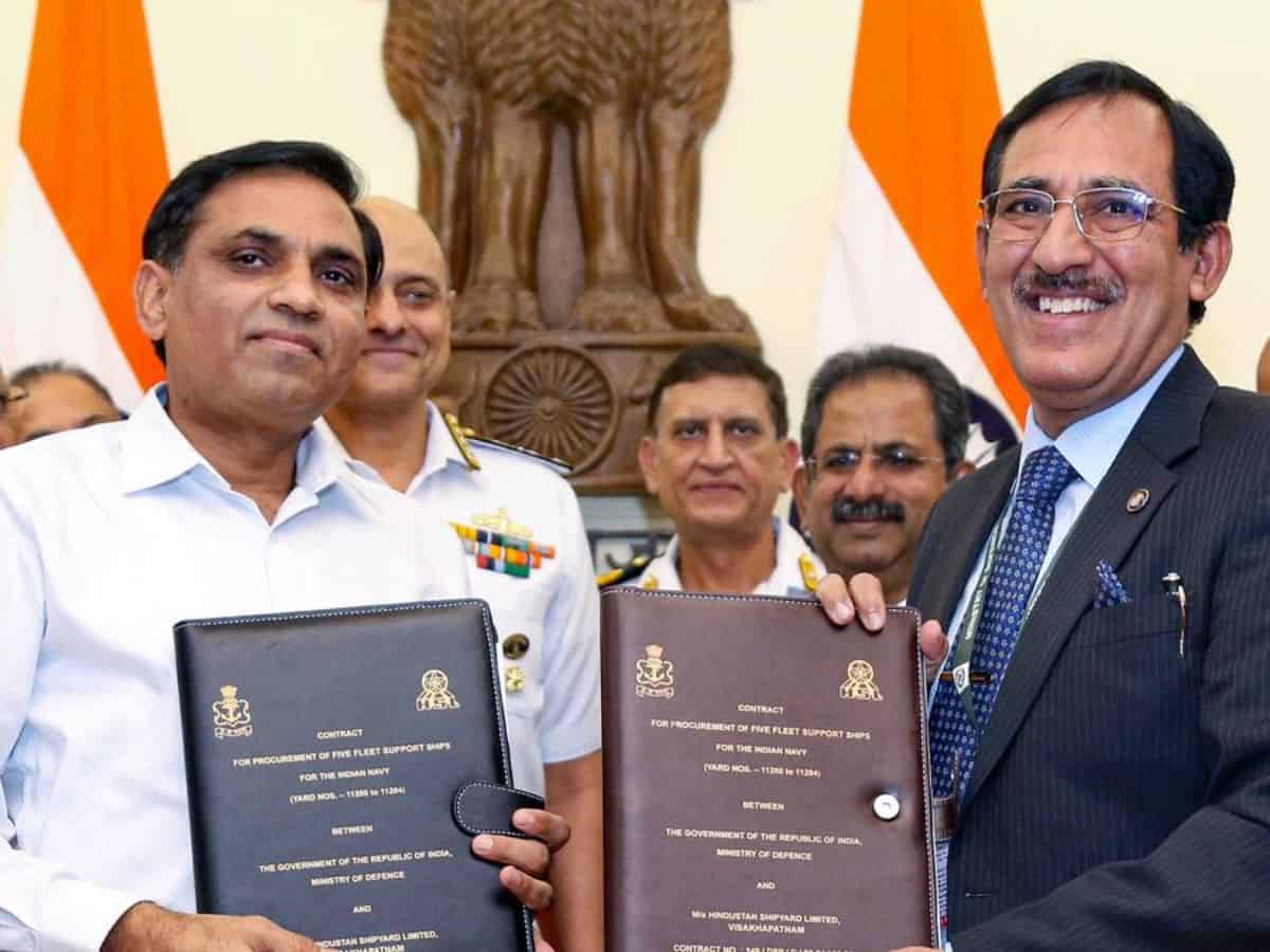 Defence Ministry inks Rs 19,000 crore contract with HSL