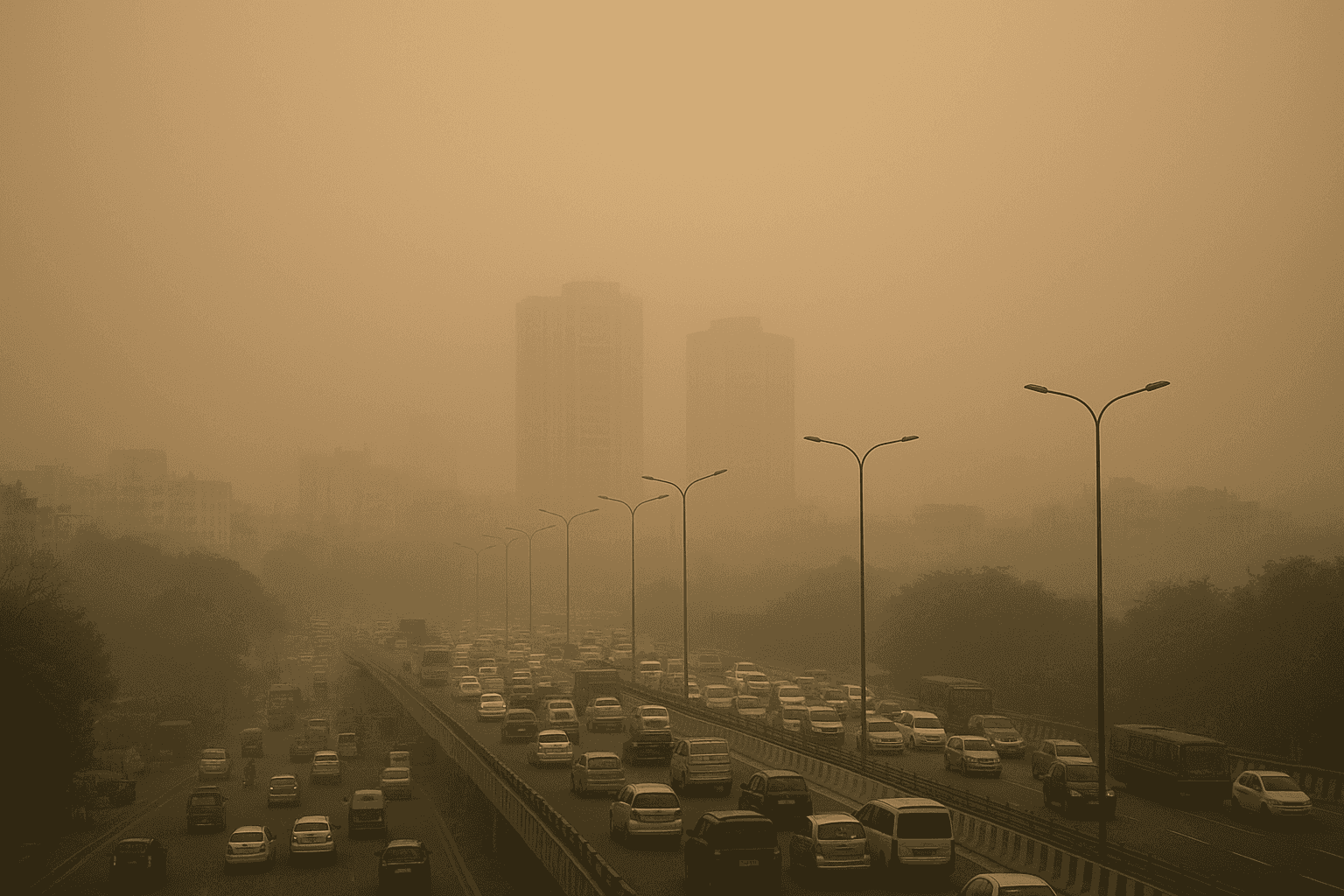 Delhi Experiences High Pollution Levels Amid Cold Weather
