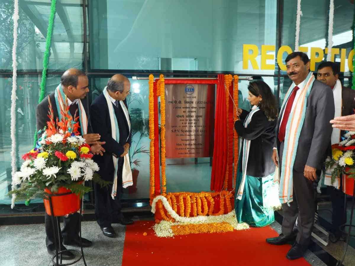 EIL CMD inaugurates 800 KWp On Grid Rooftop SPV System
