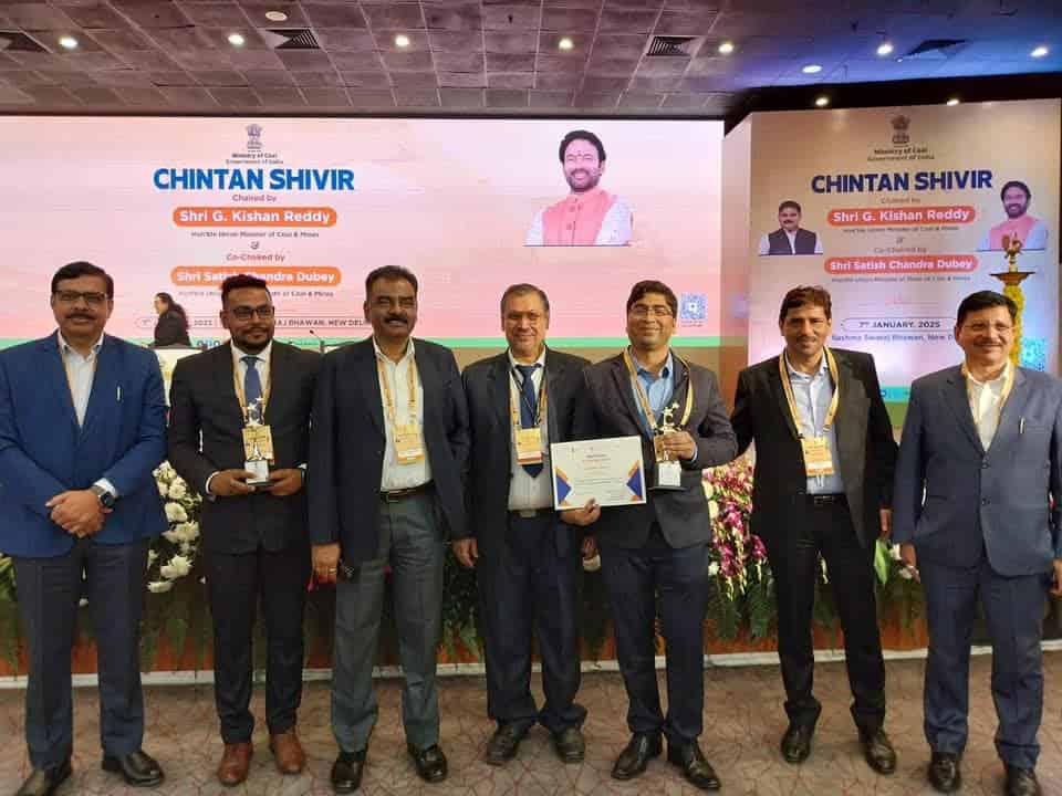 Central Coalfields Limited bags prestigious award at Chintan Shivir 2.0 in New Delhi