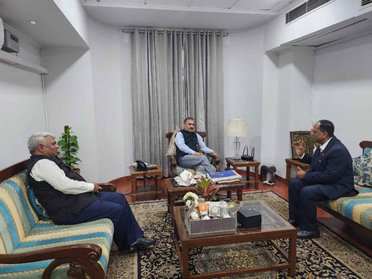 NHPC CMD met Sukhvinder Singh Sukhu, Himachal Pradesh CM