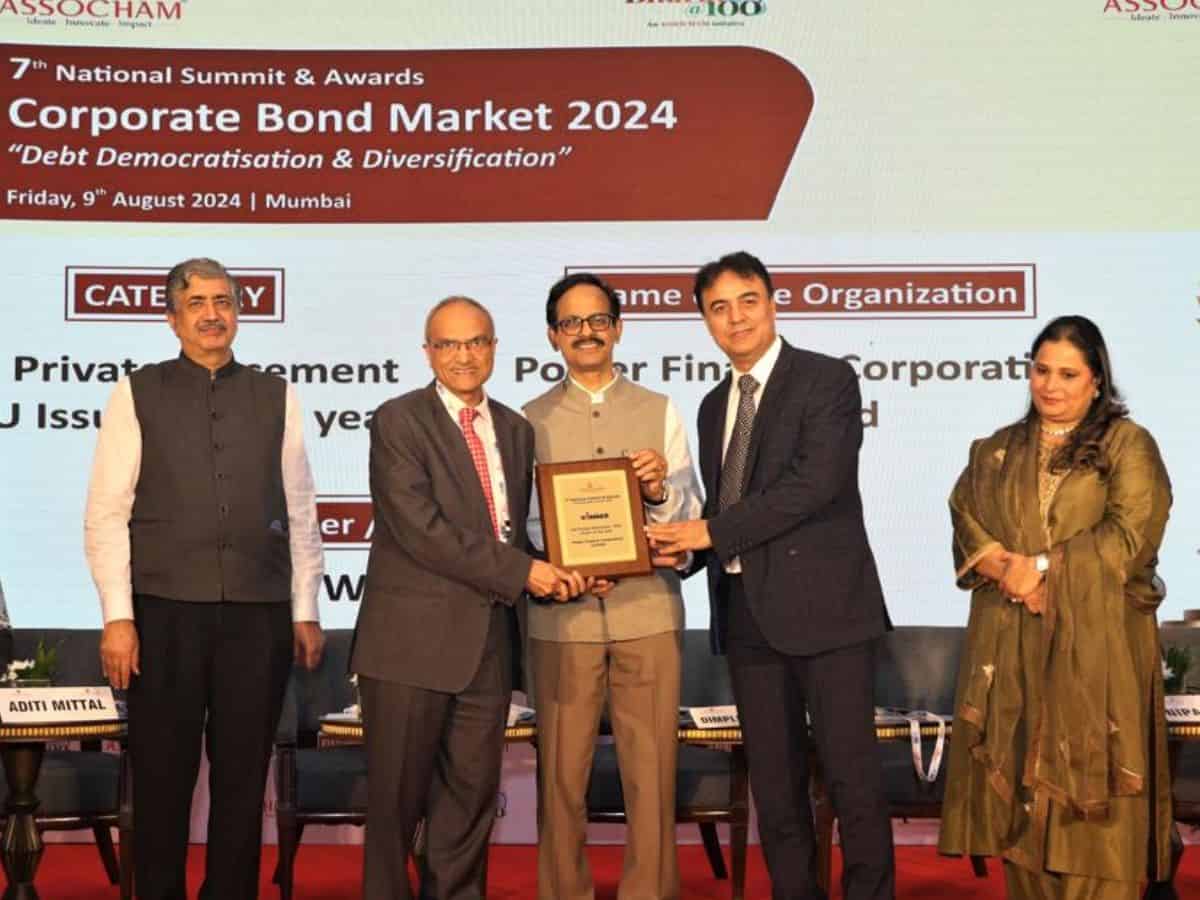 PFC Shines at ASSOCHAM 2024: Wins Award for Outstanding Corporate Bond Market Performance!
