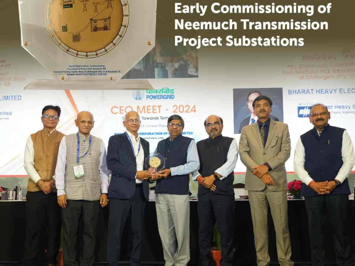 PowerGrid honoured BHEL at CEO Meet 2024