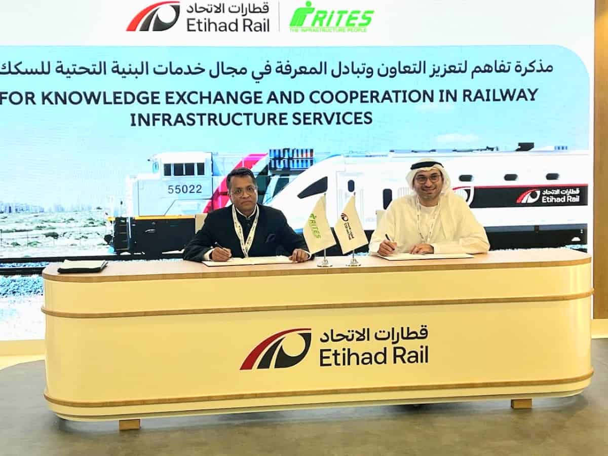 RITES & Etihad Rail sign MoU for rail infra works in UAE