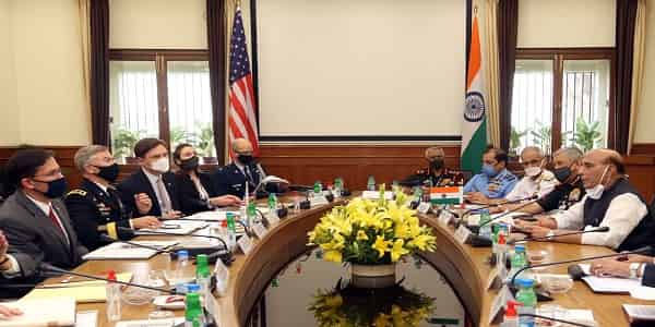 Shri Rajnath Singh holds bilateral delegation level meeting with Mark Esper Both aides to sign agreement of BECA 