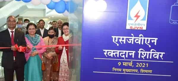SJVN CMD inaugurates Blood Donation Camp at Shimla