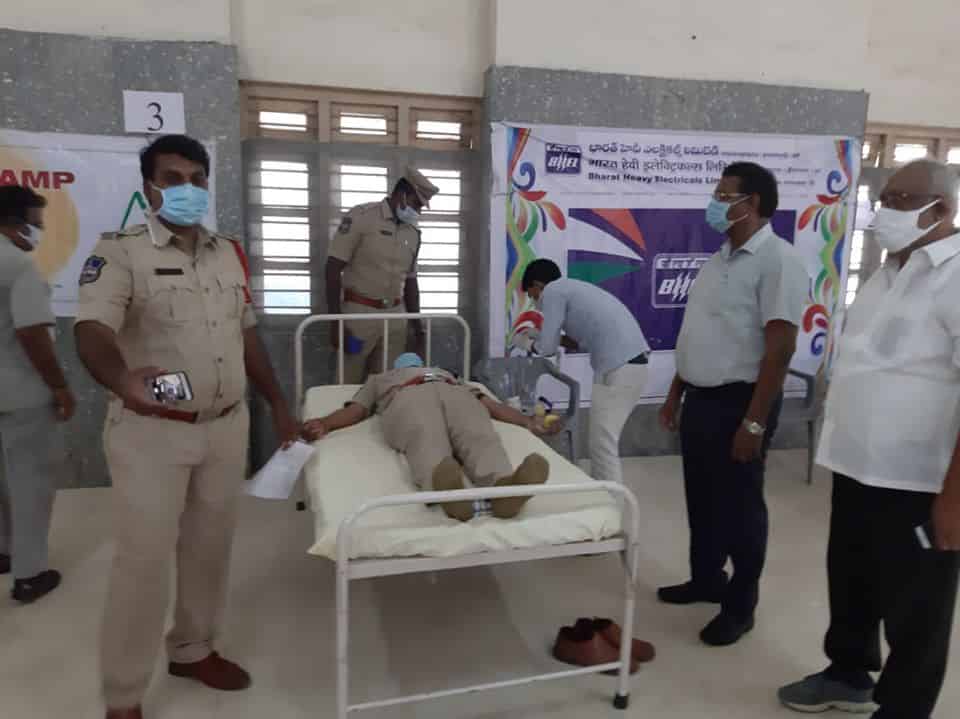 BHEL Hyderabad unit organised a blood donation camp