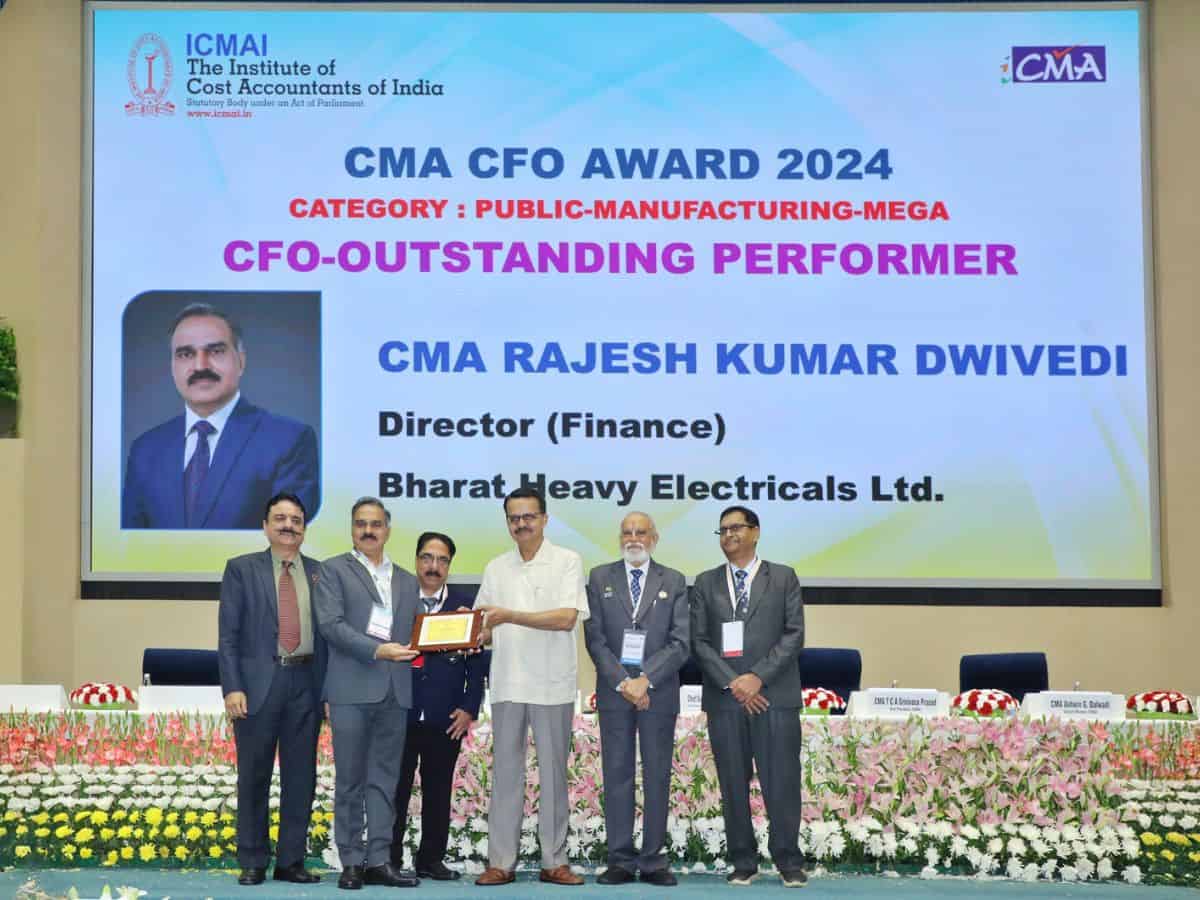 BHEL Director (Finance) Titled ‘CFO Outstanding Performer’