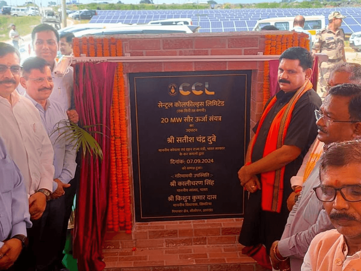 State Coal Minister inaugurates new solar plant at CCL’s Piparwar Area
