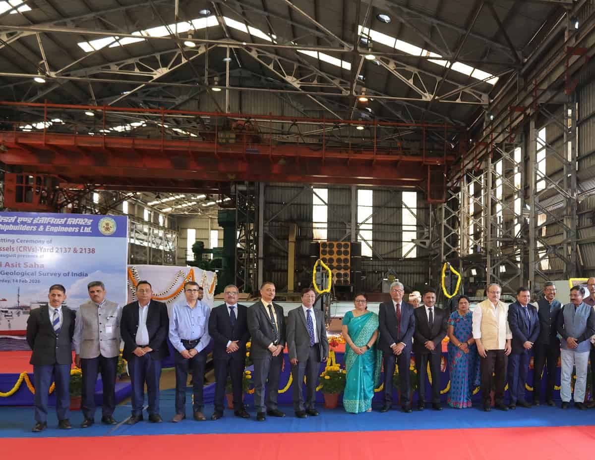 GRSE commences production of two Coastal Research Vessels on on the Valentine’s Day