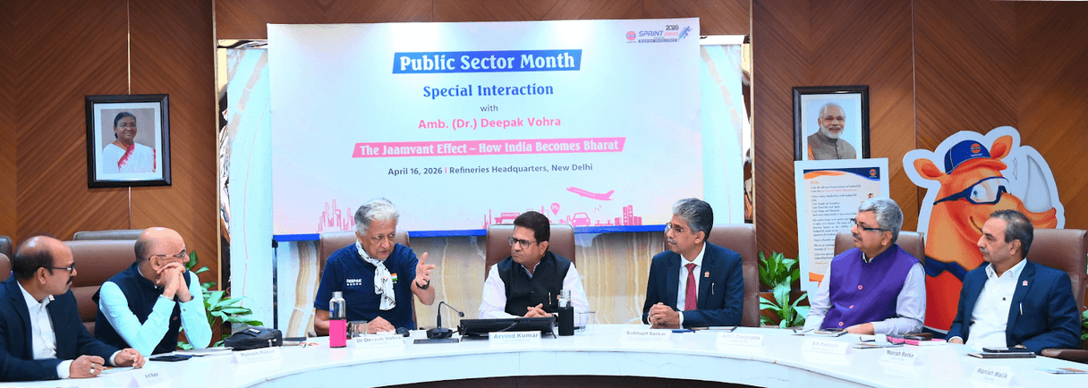 IndianOil Refineries HQ hosts Public Sector Month Talk on India’s Global Ascent