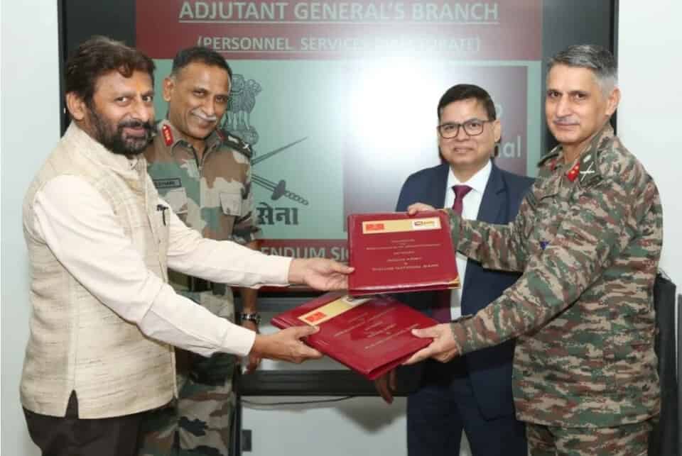Indian Army and Punjab National Bank Enhance Welfare Benefits for Service Personnel