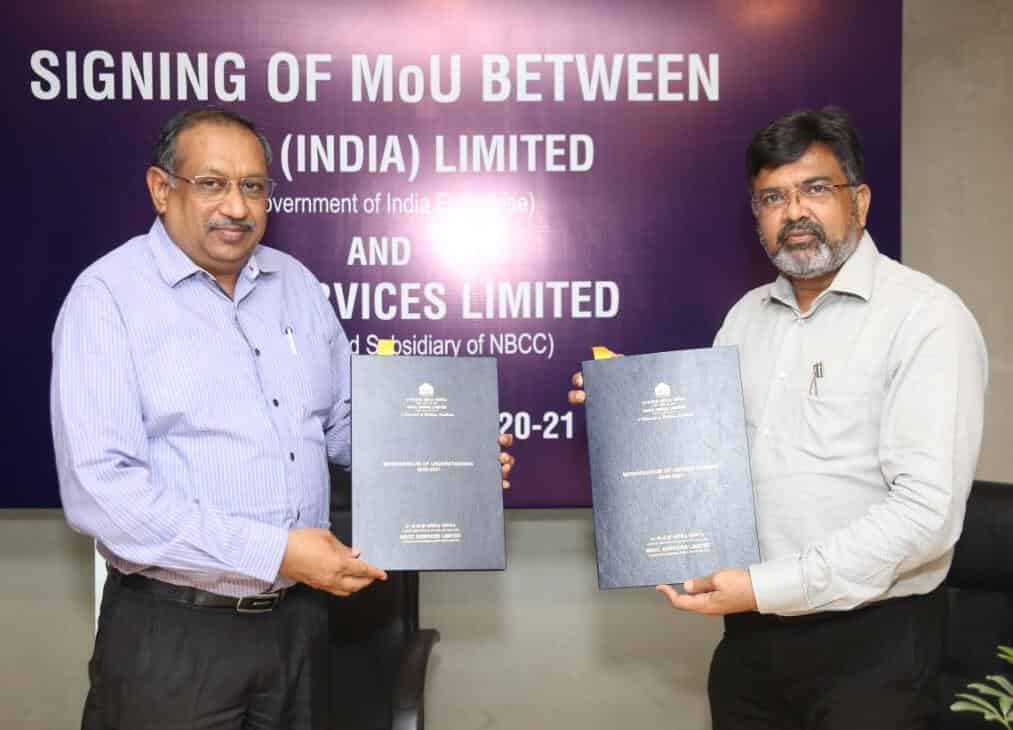 NBCC Services Signed MoU with NBCC For FY 2020-21