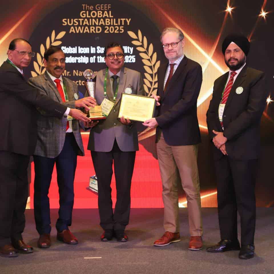 Shri Naveen Srivastava Honoured with “Global Icon in Sustainability Leadership of the Year 2025” at GEEF Summit