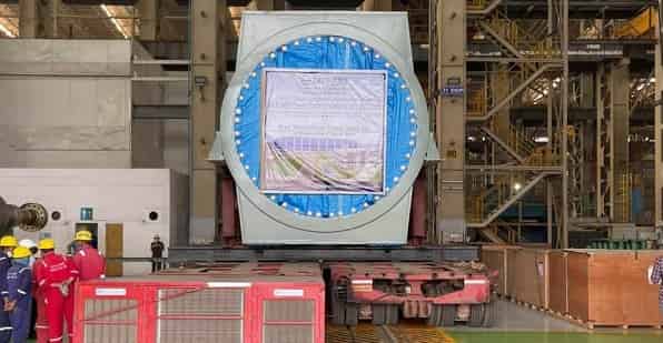 SJVN, CMD flagged off turbine generator from Hazira to Project Site