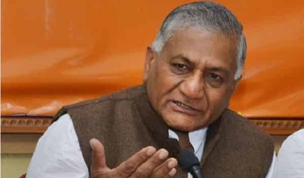Ask Him What He Means...VK Singh On Army Chief`s Comment On Protests