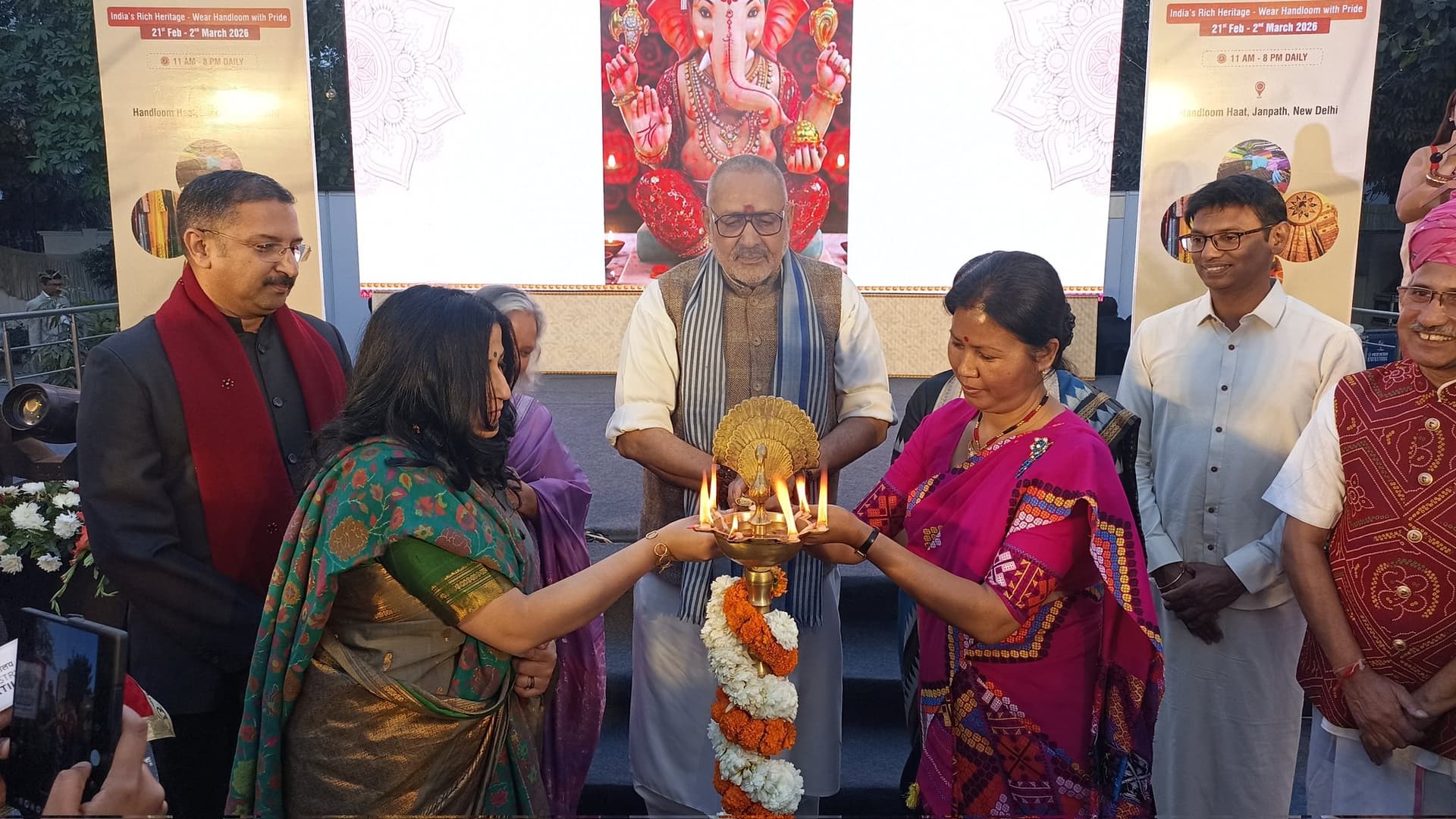 Textiles Minister Giriraj Singh inaugurates Special Handloom Expo at NHDC’s 43rd Foundation Day event in Delhi