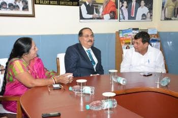 NALCO Chief visits KIIT, KISS and KIMS