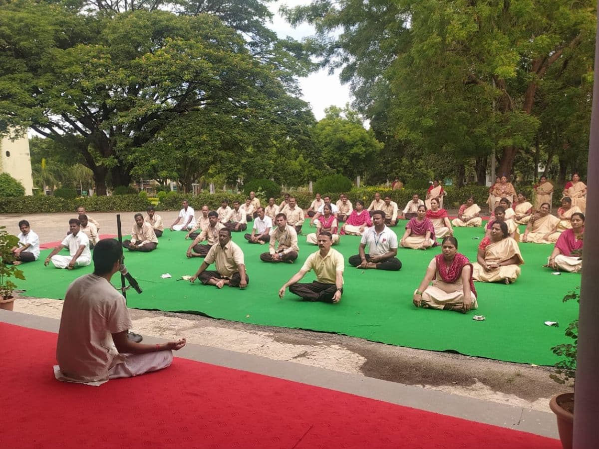 BDL observes Yoga Day with enthusiasm and fervour