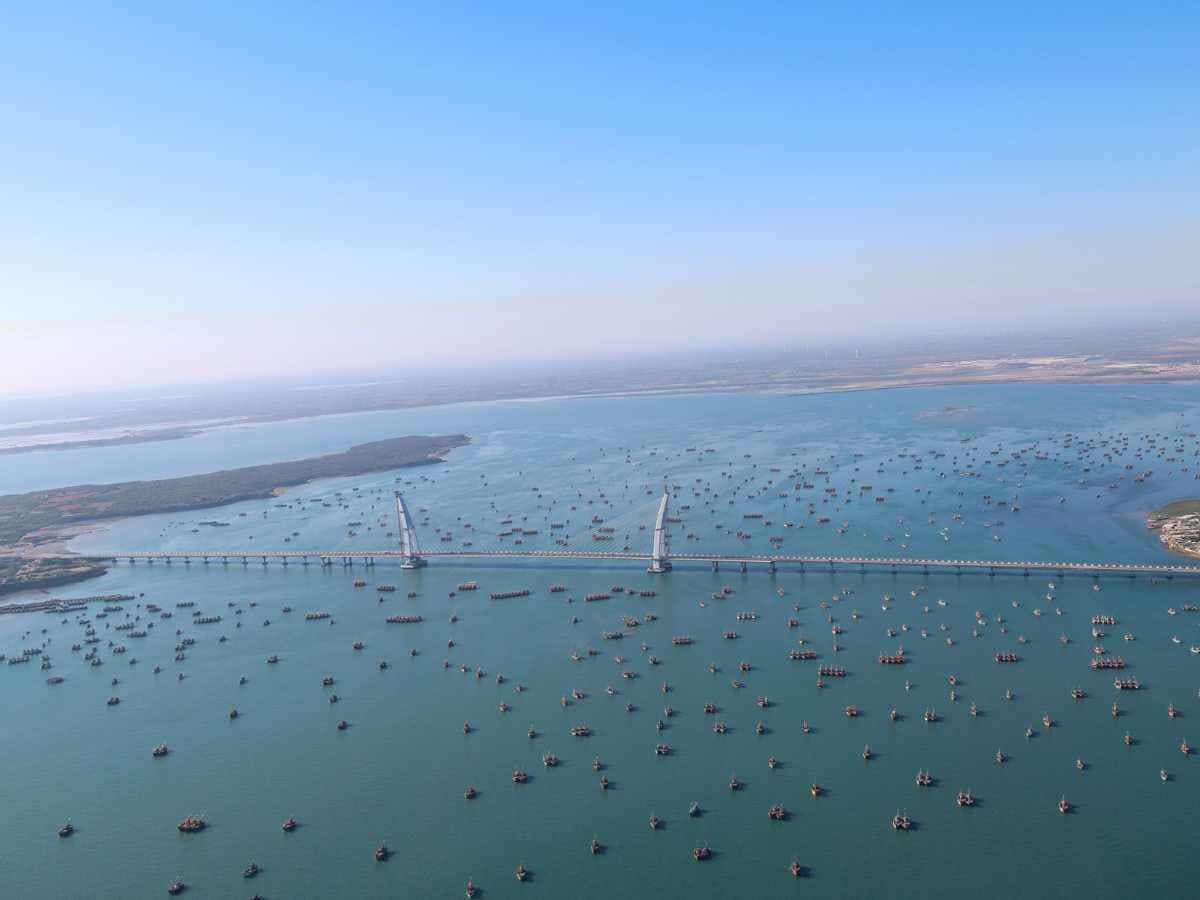 Beautiful Images of Sudarshan Setu; Connecting Okha mainland and Beyt Dwarka island