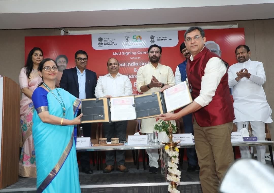 Coal India Ltd signs MoU with Rainbow Children’s Foundation to support BMT Treatment process