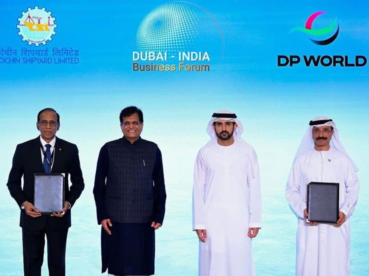 Cochin Shipyard and Drydocks World signed an MoU