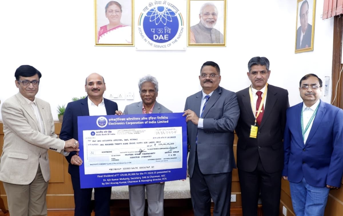 ECIL Paid 129.66 Crs. Dividend To GOVT