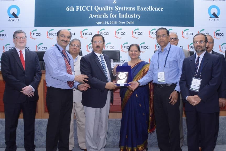 POWERGRID Awarded Platinum Prize at the 6th FICCI Quality Systems Excellence Awards