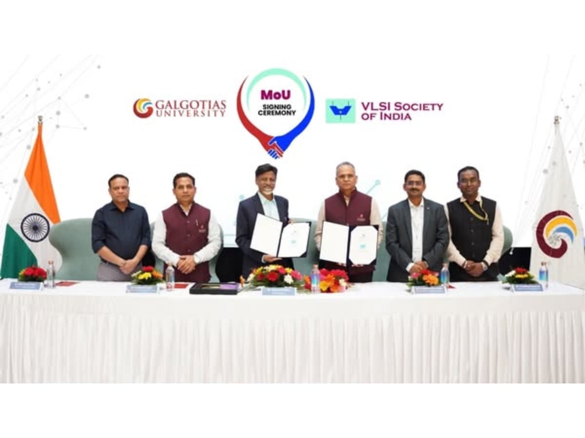 Galgotias University Signs MoU with VLSI Society of India to Boost Semiconductor Research and Startups