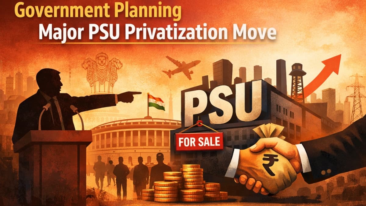 Government Planning Major PSU Privatization Move