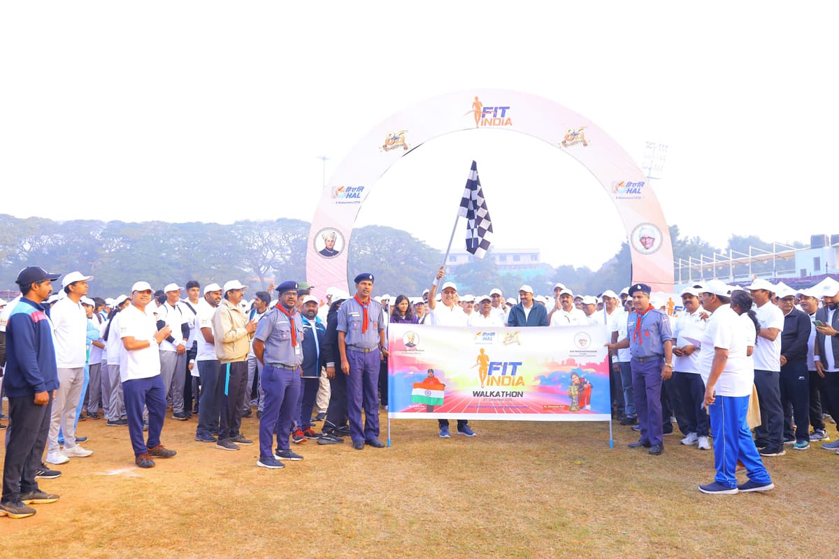 HAL Foundation Day Celebrations Begin with Fit India Walkathon