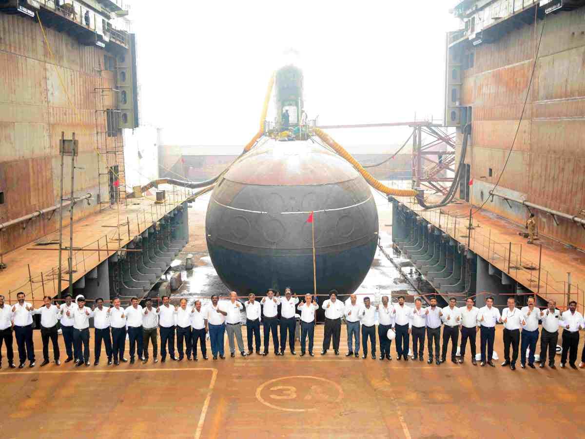 Hindustan Shipyard undocked Russian-made EKM-class submarine