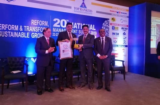 Executive Director POWERGRID Awarded with Top Rankers Excellence Award