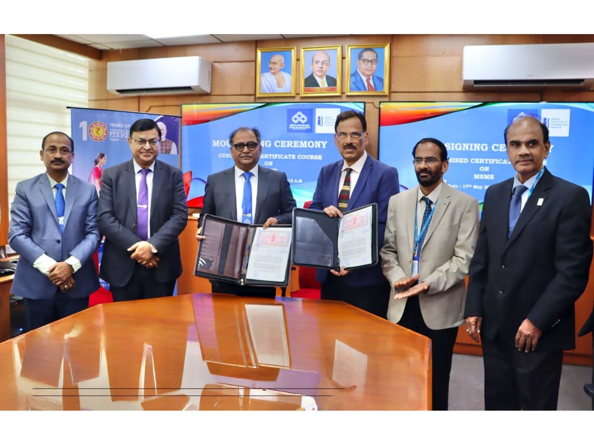 IOB Signs MoU with IIBF for Customized E Learning and Certification Program on MSME