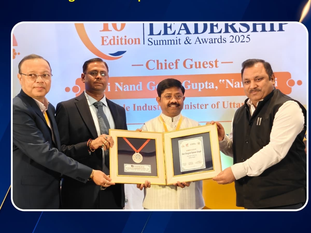 Indian Bank Wins Top Awards at UP Banking Summit 2025