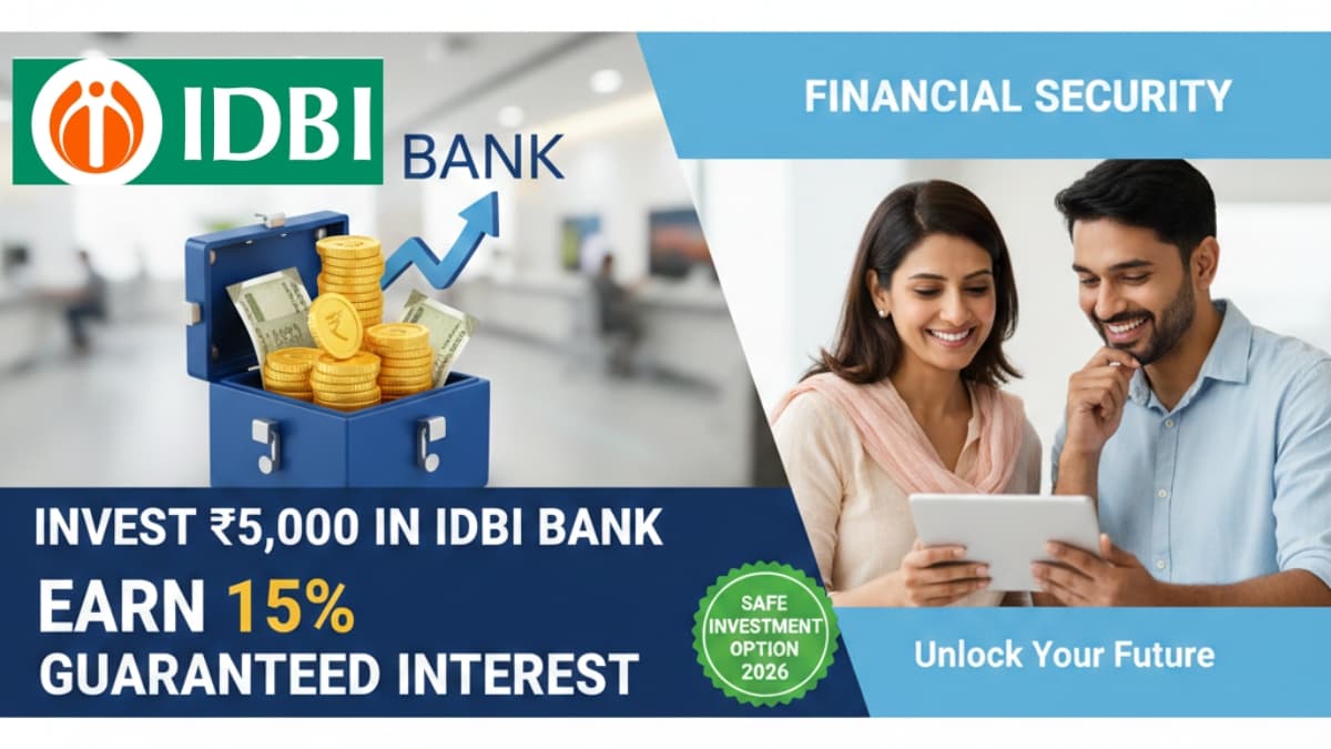 Invest ₹5,000 in IDBI Bank & Earn 15% Guaranteed Interest – Safe Investment Option 2026
