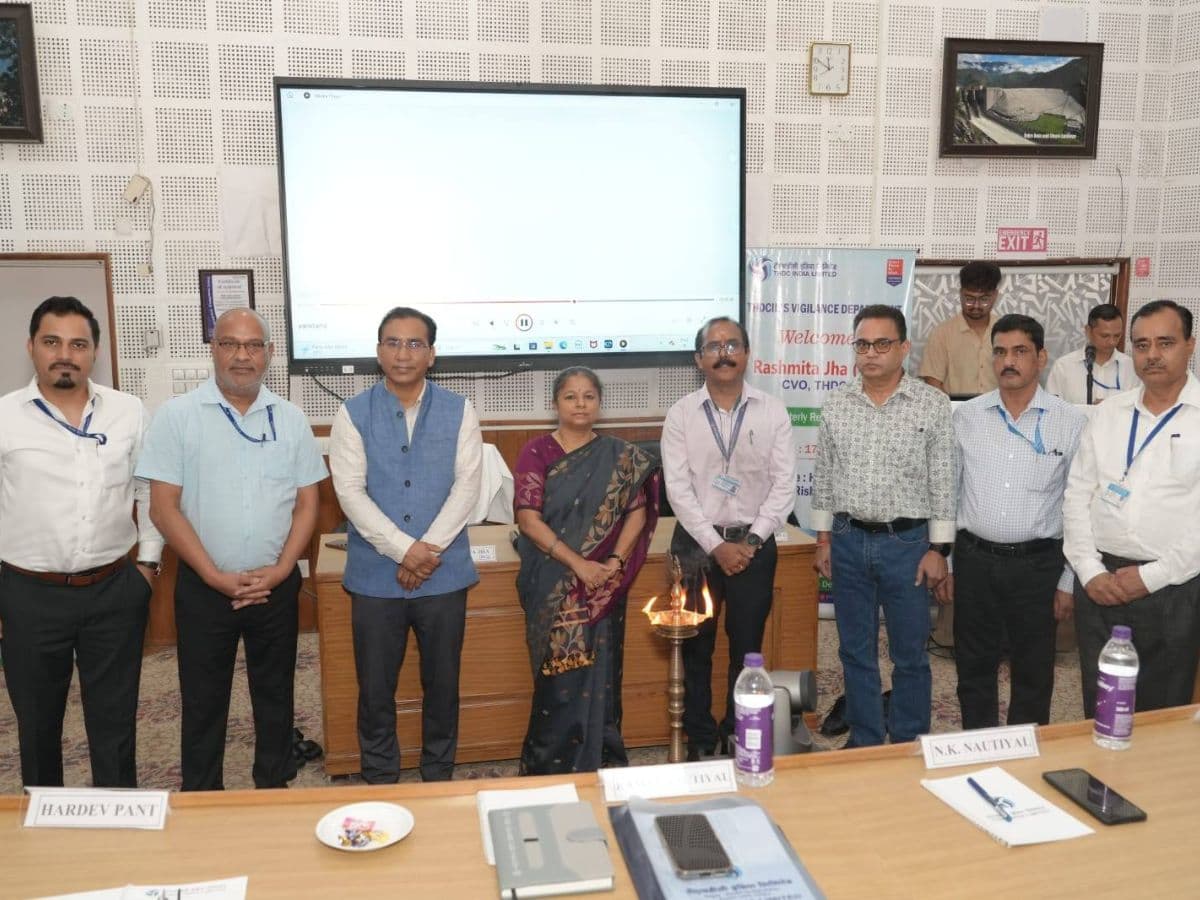 Mini Ratna PSU THDC India conducts First Quarterly Review Meeting for Vigilance Department