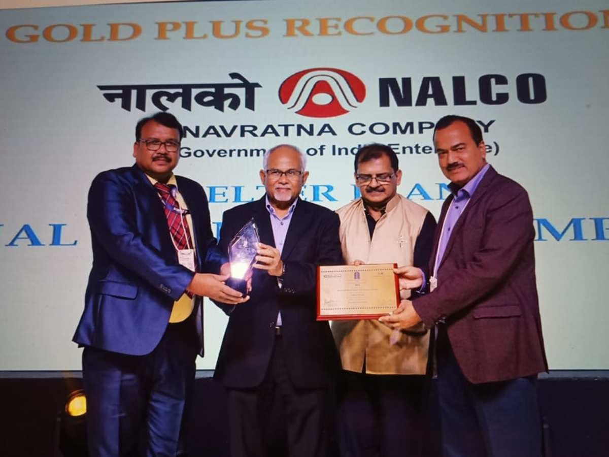 NALCO's Smelter Plant in Angul bags 'GOLD PLUS' recognition