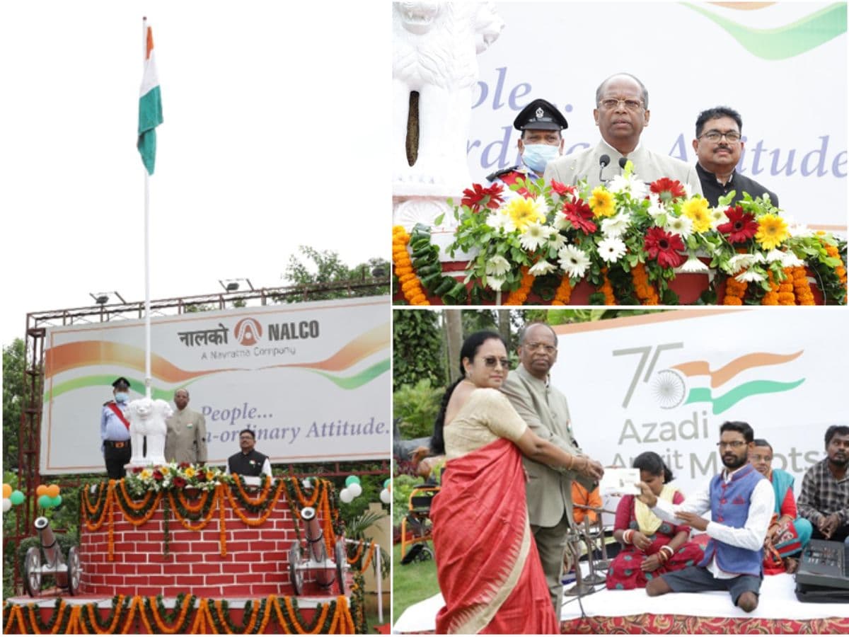 NALCO celebrated 76th Independence Day at headquarters