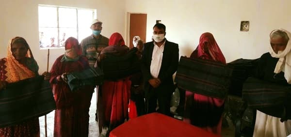 NCL distributes blankets under its CSR activity