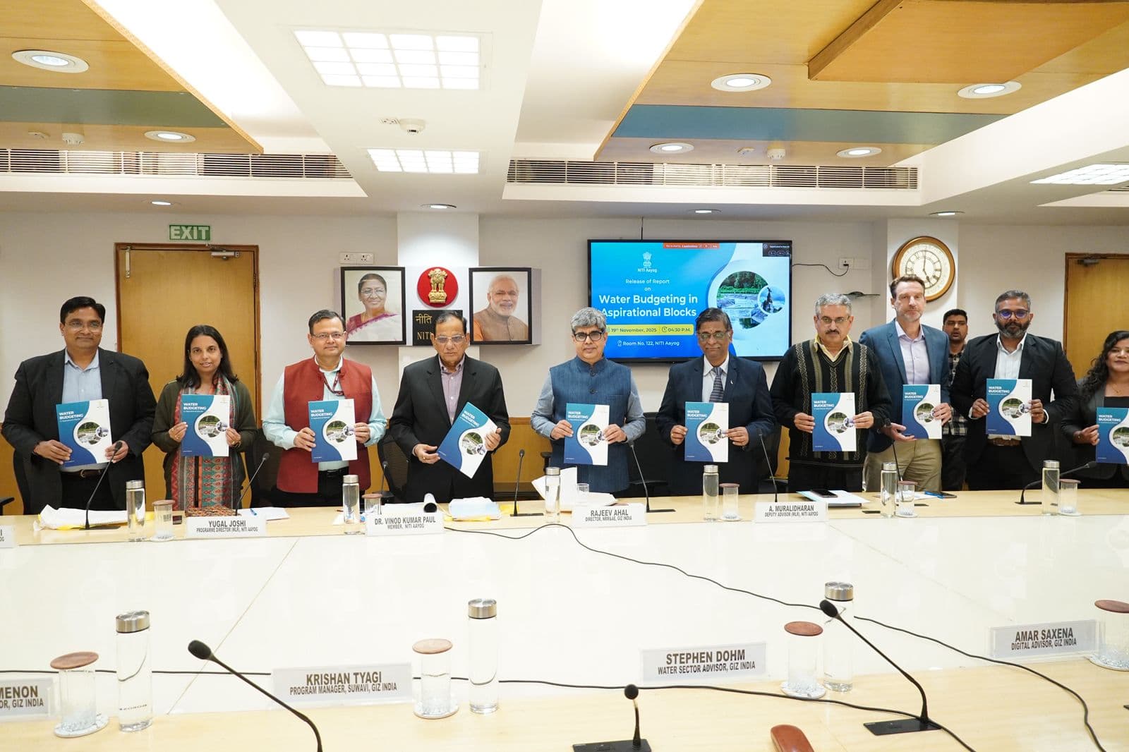 NITI Aayog released a report on ‘Water Budgeting in Aspirational Blocks’