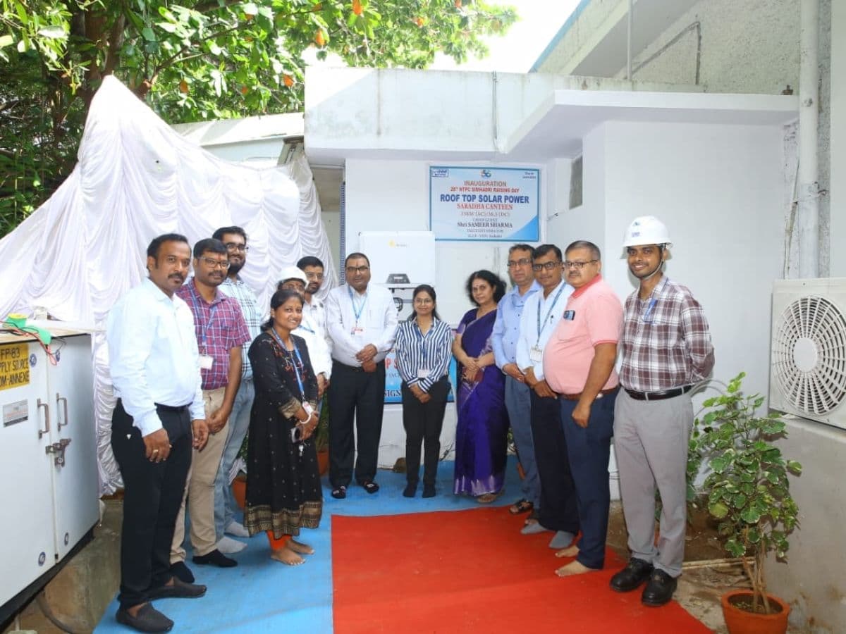 NTPC Simhadri inaugurated its first Rooftop Solar Plant